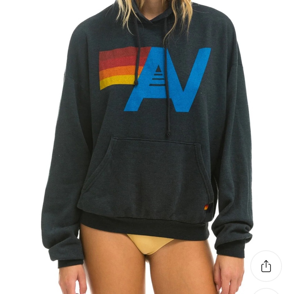 Aviator Nation Hoodie- Charcoal